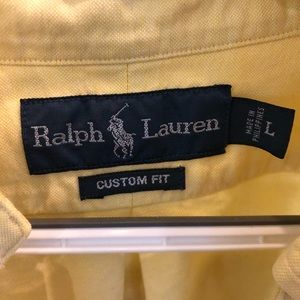 Polo by Ralph Lauren Shirts - Men’s Yellow Large Polo Button Down Polo by Ralph Lauren Shirts - Men’s Yellow Large Polo Button Down